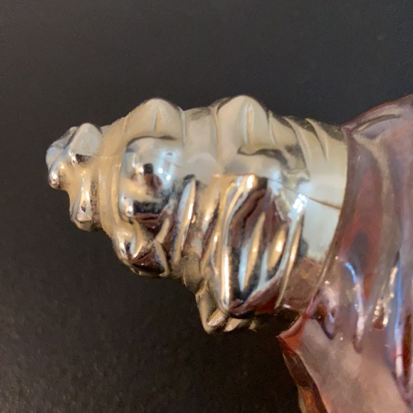 Vintage Avon Iridescent Glass Seashell with Field Flowers Foaming Bath Oil - Picture 6 of 6